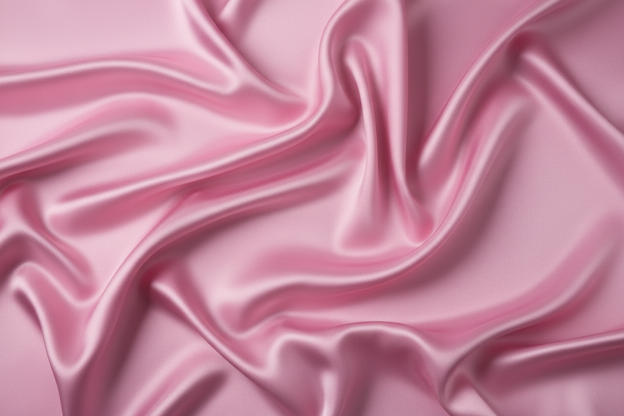 Tissu satin rose luxueux